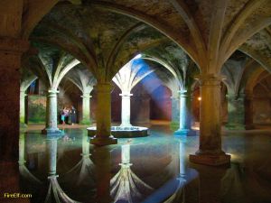 Interior view of the old Portuguese Cistern at El Jadida
