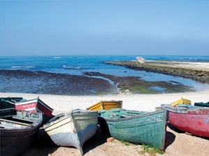 Boats on El Jadida beach