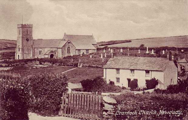 Cornwall, Crantock, St Carantoc's Church 1920's