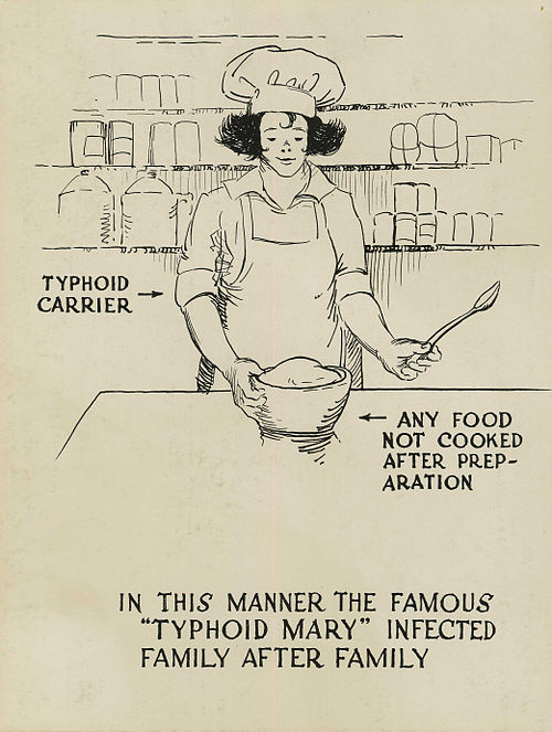 500px-Typhoid_carrier_polluting_food_-_a_poster